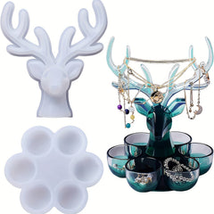 DIY Silicone Resin Mold Storage Boxes With Deer Handicraft Mold Kit