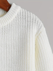 Girls Long Sleeve Knitted Pullover Top