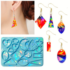 Holographic Laser Pendant Silicone Mold DIY Epoxy Resin Mold