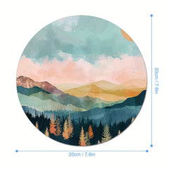 Abstract Landscape Mouse Pad Square Mouse Mat Waterproof Mousepad
