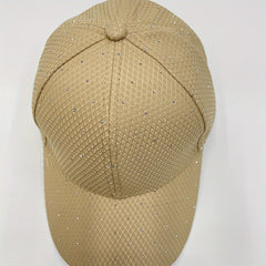 Rhinestone Decor Baseball Cap Lightweight Sun Hat
