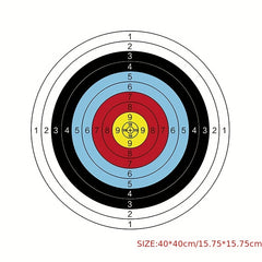 10pcs 40x40cm Archery Targets Paper Practice Training Bow Arrow Darts Targets