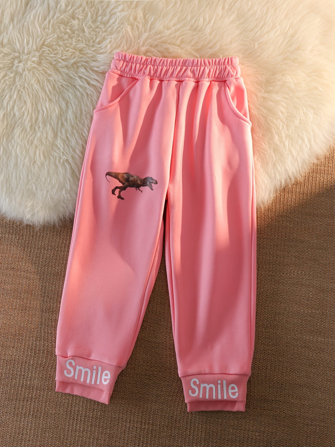 Boys Dinosaur Print Sweatpants for Autumn/Spring