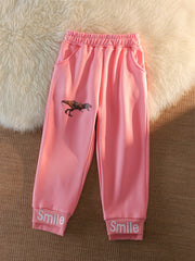 Boys Dinosaur Print Sweatpants for Autumn/Spring