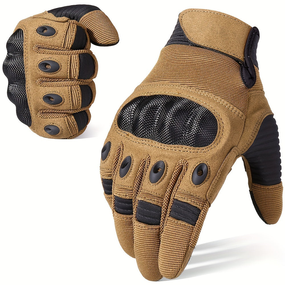 Touchscreen Gloves with Palm Pads for Motorcycle Cycling Training