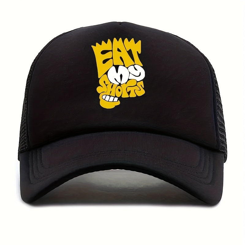 Unisex Mesh Sunshade Baseball Cap with Embroidery