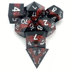 7pcs Resin Colorful Dice Game Accessories Sided Mini Dice Game Punishment