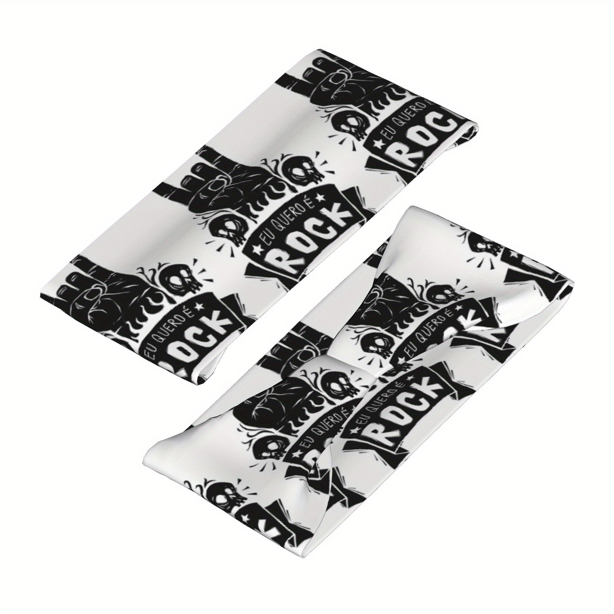 Rock 'n' Roll Sports Headband Sweat Wicking Polyester Yoga Gym Running