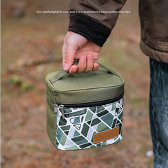Functional Storage Bag with Plastic Seasoning Bottles for Camping and Picnic