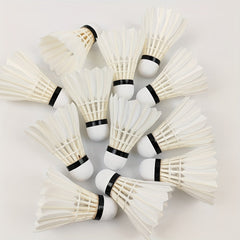 12pcs Goose Feather Shuttlecock for Training