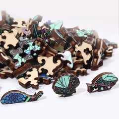 Animal Shaped Wooden Jigsaw Puzzles - Perfect Gift for Adults & Kids