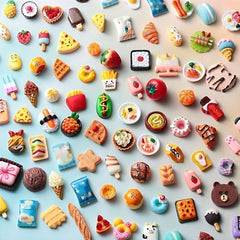 Mini Food and Drinks Set for Dollhouse Play