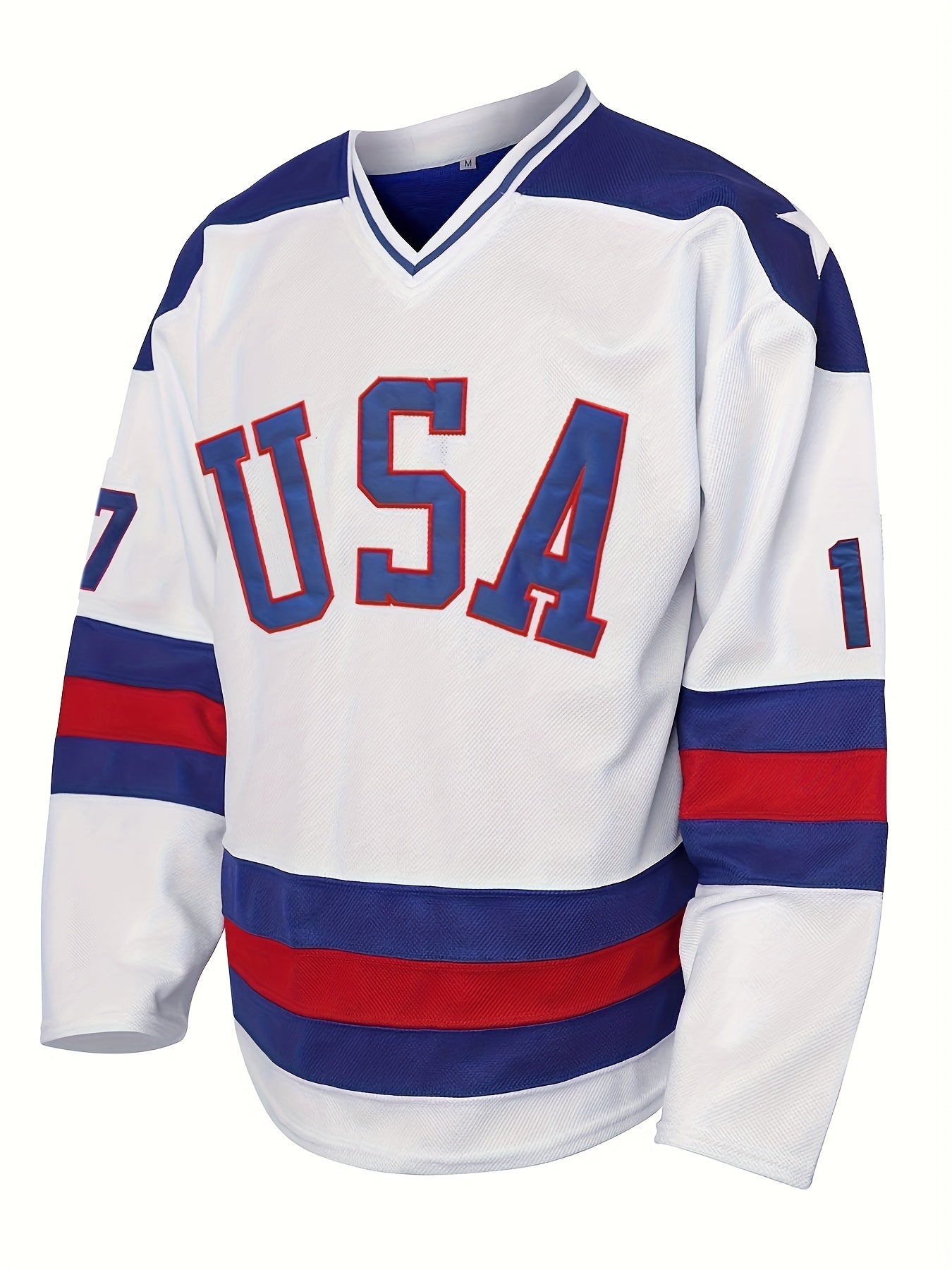 Men's Ice Hockey Jersey 17 Vintage Embroidery Sweat-wicking Training Sweatshirt
