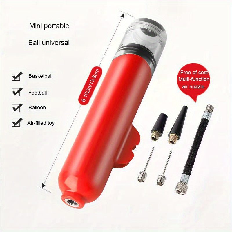 Mini Sports Ball Pump For Football Basketball Volleyball Portable Inflator