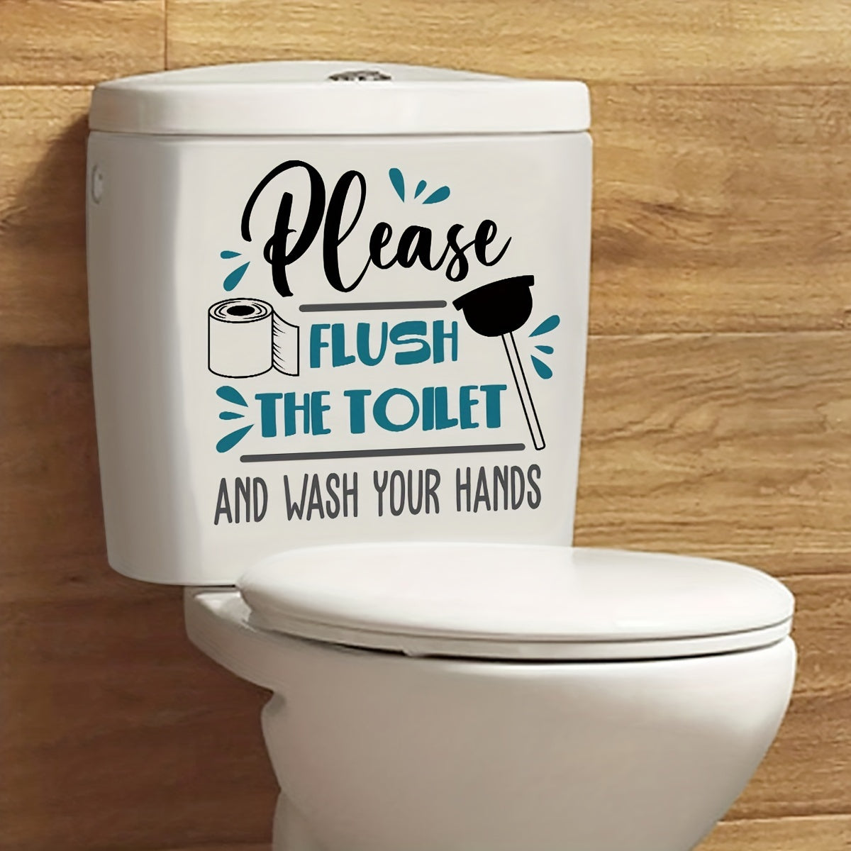 Funny Decorative Toilet Seat Decal Waterproof Self Adhesive Sticker
