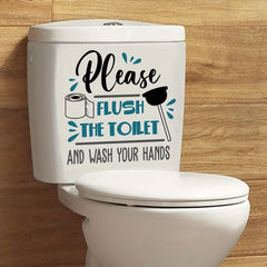 Funny Decorative Toilet Seat Decal Waterproof Self Adhesive Sticker