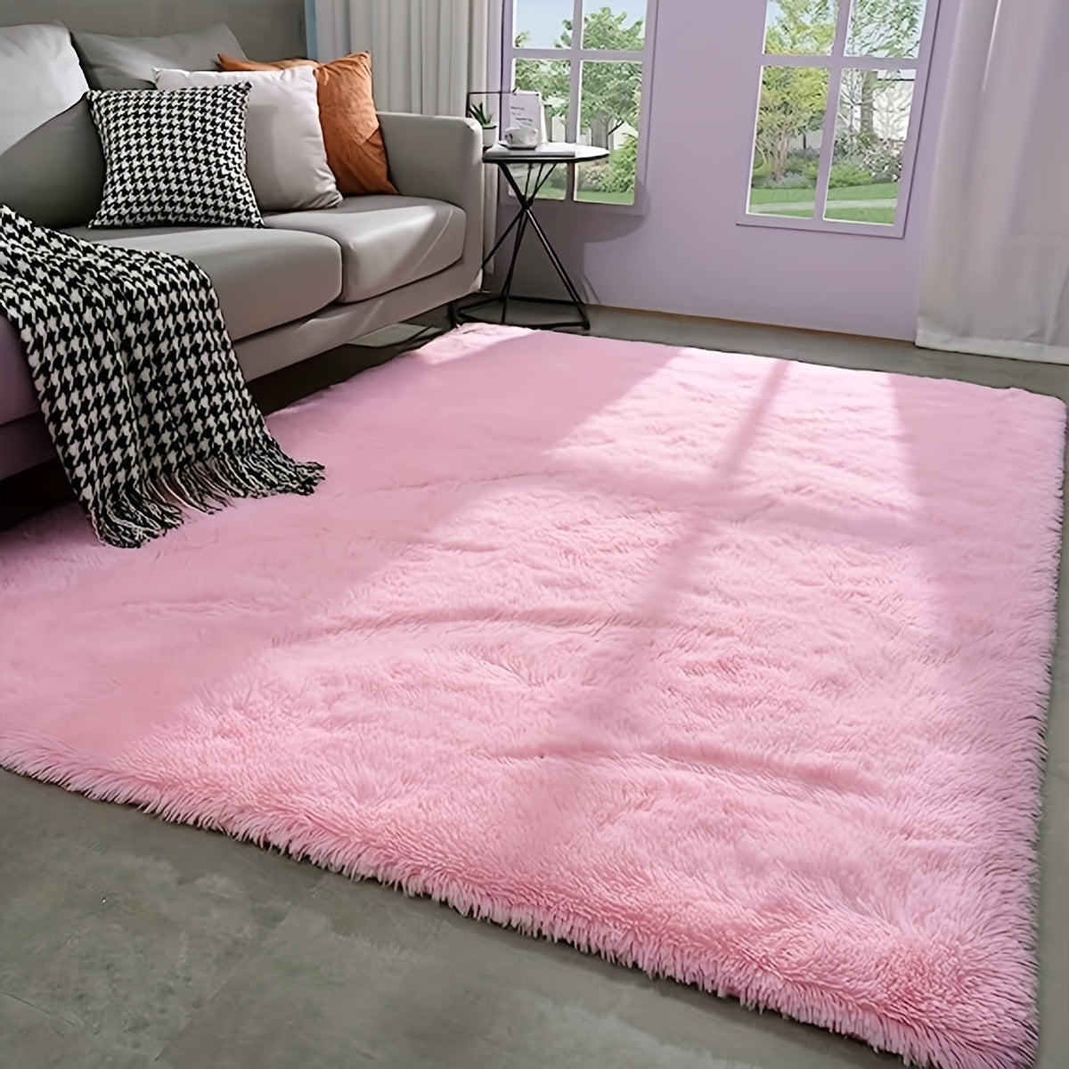 Plush Shaggy Rug for Living Room Bedroom Soft Fluffy Throw Carpet