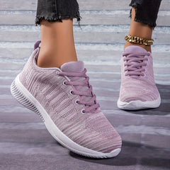 Mesh Breathable Flying Woven Shoes Lightweight Running Sneakers
