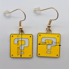 Bright Yellow Stud Earrings for Women - Sweet Style