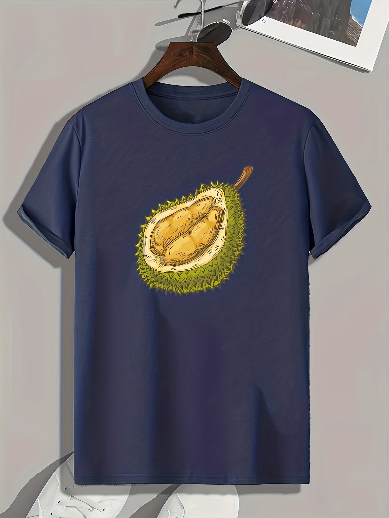 Durian Print Men's Graphic T-shirt for Summer