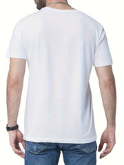 Christian Pattern Print Men's Graphic Crew Neck T shirt
