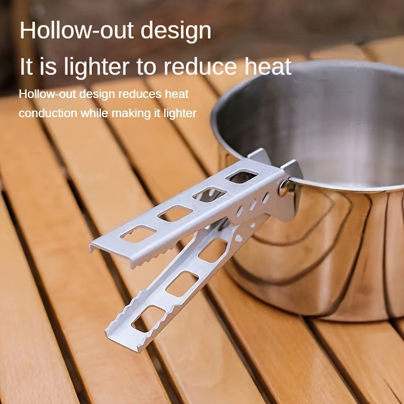 Outdoor Aluminum Anti Scalding Pot Clip for Camping BBQ Kitchen Picnic