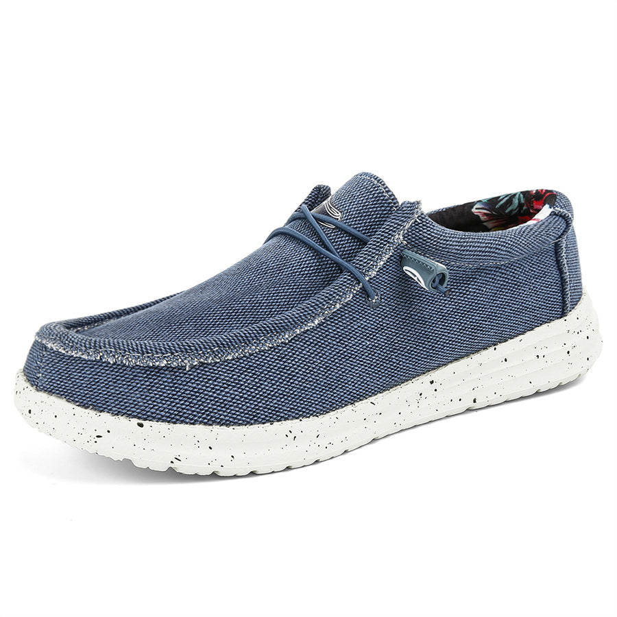 Women's Flat Canvas Shoes Slip On Loafers Casual Walking Shoes
