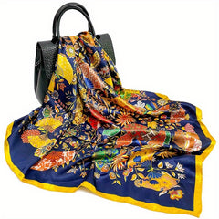 Silk Scarf 88 9 CmSquare Scarf Satin Silky Headband Retro Scarf
