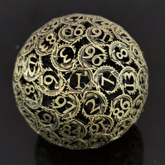 Metal Hollow Dice Polyhedral RPG Accessories Halloween Gift
