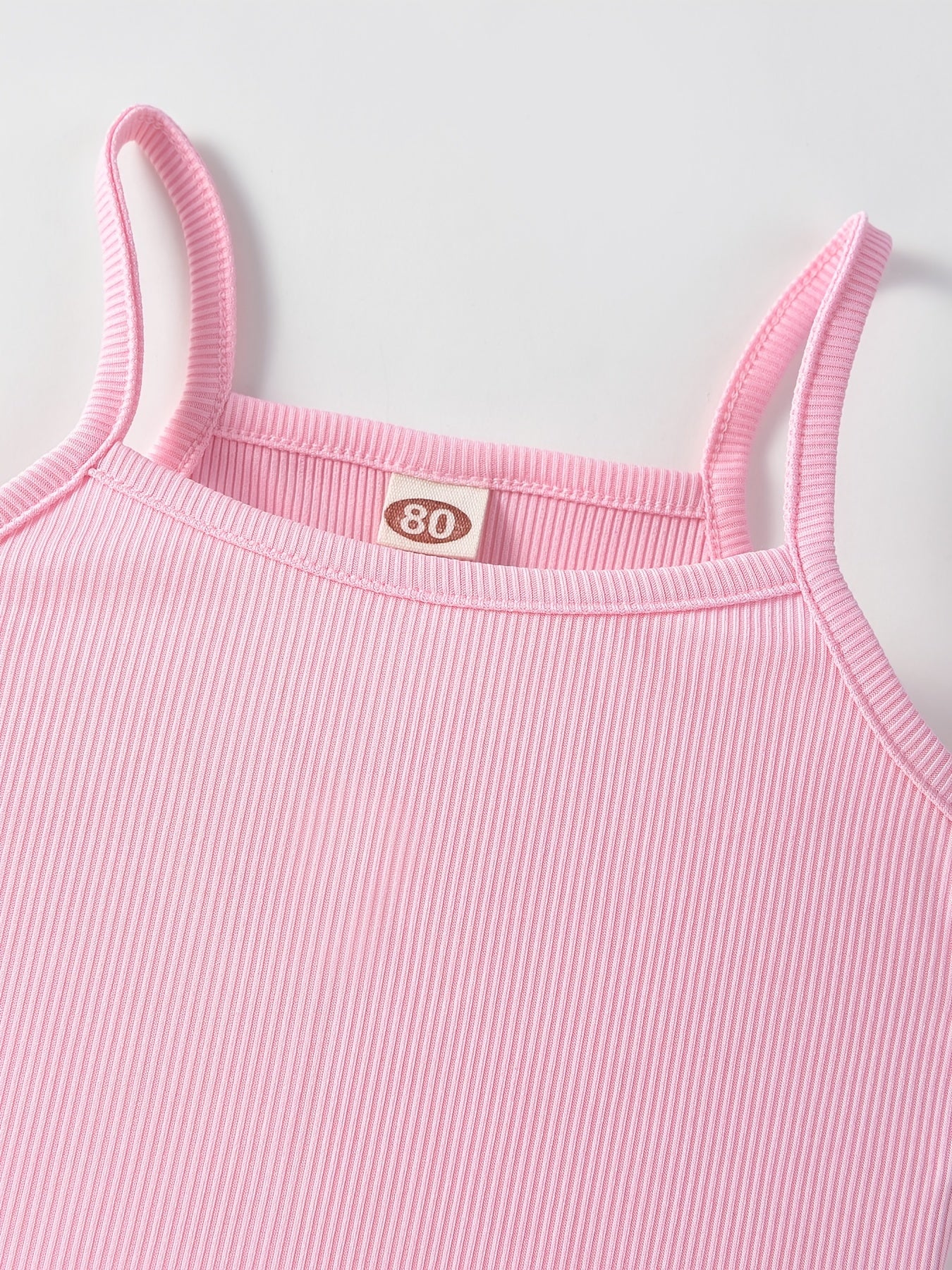 3pcs Toddler Girls Casual Suspender Cami T shirt Summer Clothes