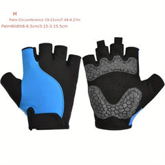 Fingerless Cycling Gloves with Anti Slip Pad Lightweight