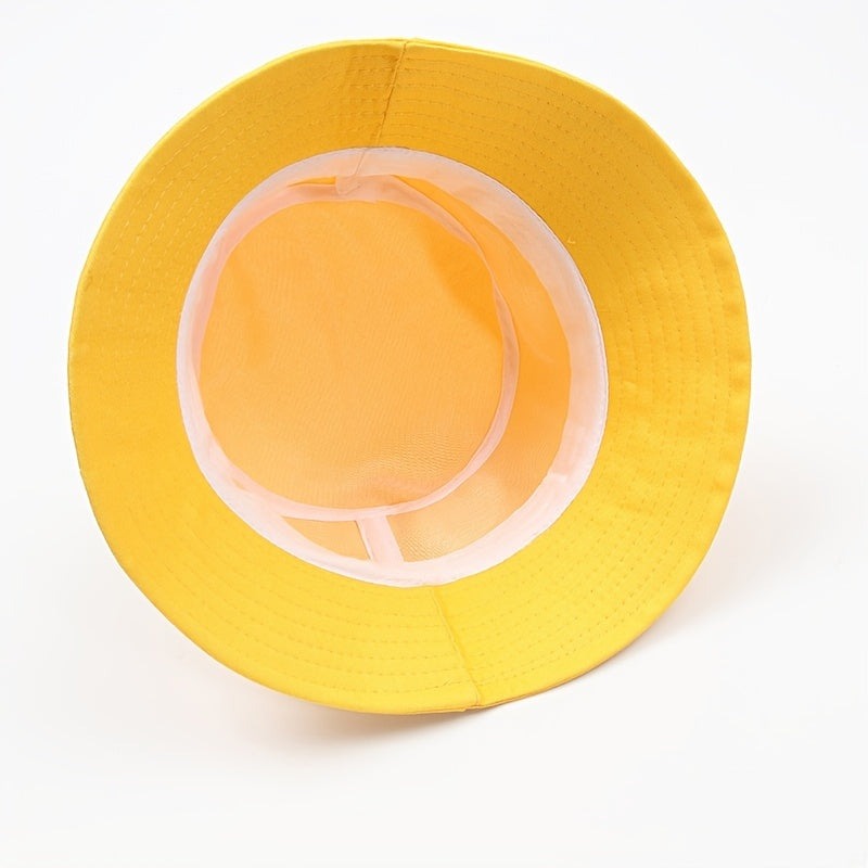 Solid Bucket Hat Hip Hop Basin Hat Spring Summer Sun Protection Hat
