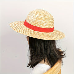 Breathable Woven Straw Sun Hat Short Brim for Men Women