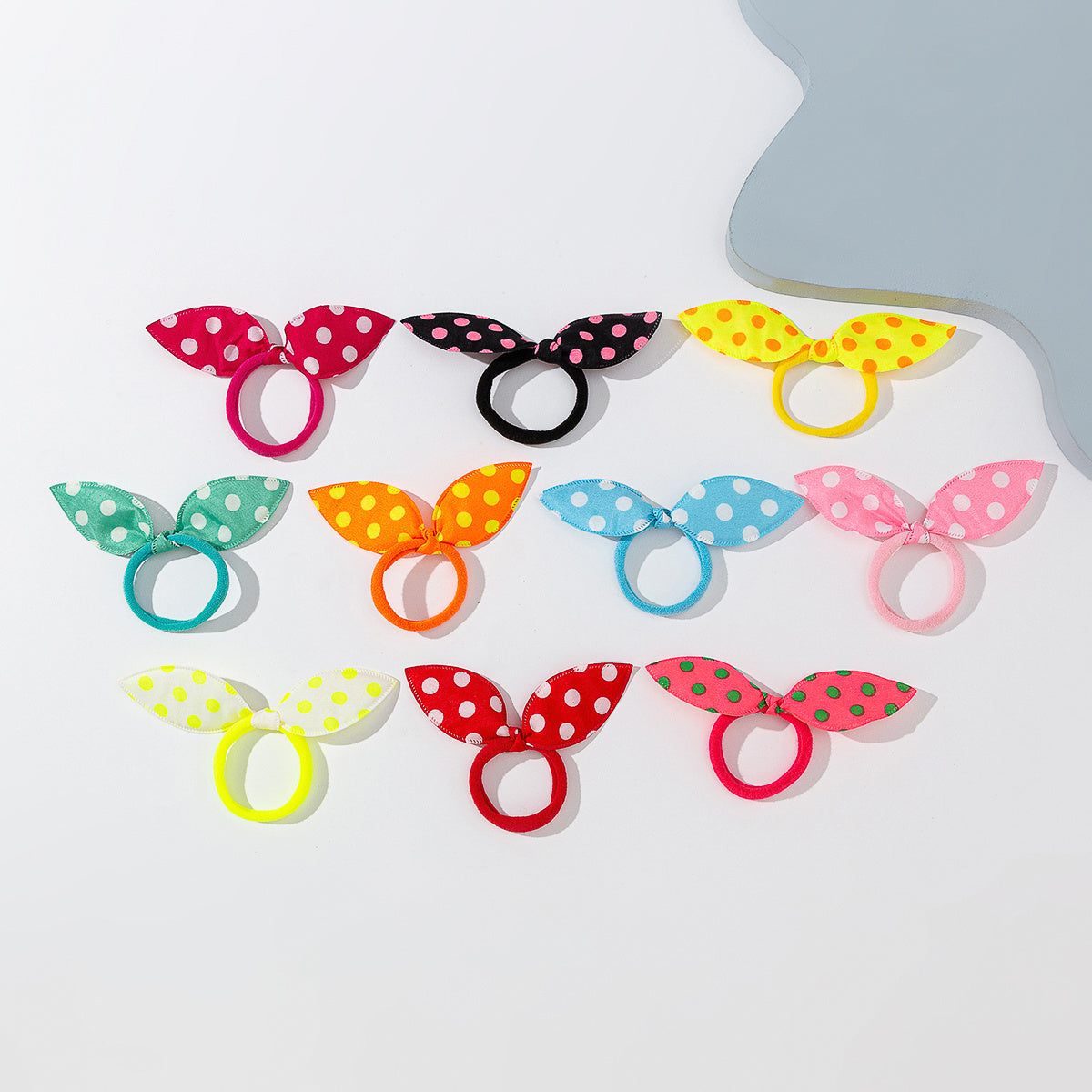 10pcs Girls Rabbit Ear Hair Tie Hair Rope Hair Ring Hair Accessories