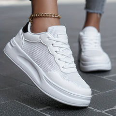 Breathable Mesh Skate Shoes Women's Low Top Sneakers