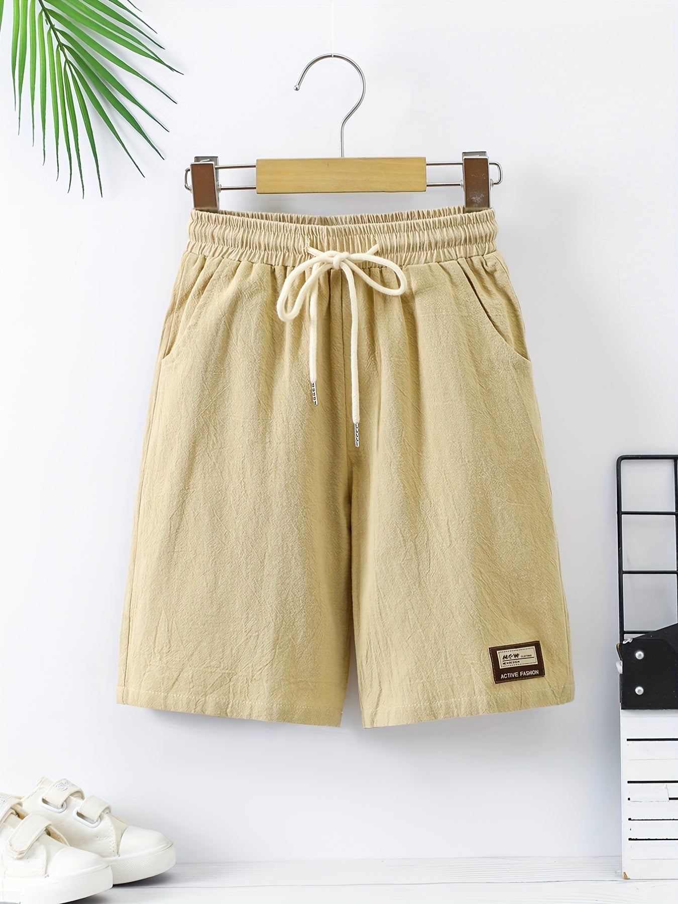 Boys Elastic Waist Creative Shorts Quick Drying for Summer
