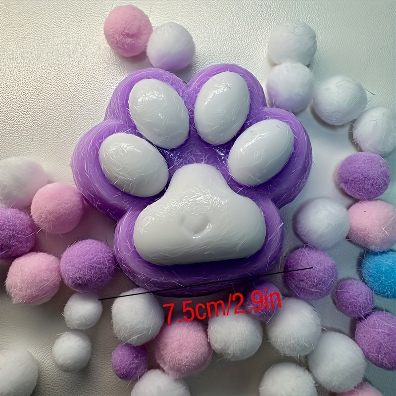 Squishy Plush Cat Paw Relaxation Squeeze Toy