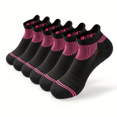 AceFine 6 Pairs Short Sports Socks Thick Low Cut Ankle Women's Stockings
