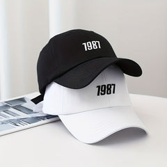 1987 Embroidered Cap Summer Casual Baseball Cap