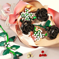Building Blocks Bouquet Model Rose Sunflower Eternal Flowers Gift