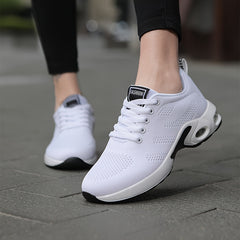 Women's Mesh Breathable Running Shoes Lace up Lightweight Casual Shoes