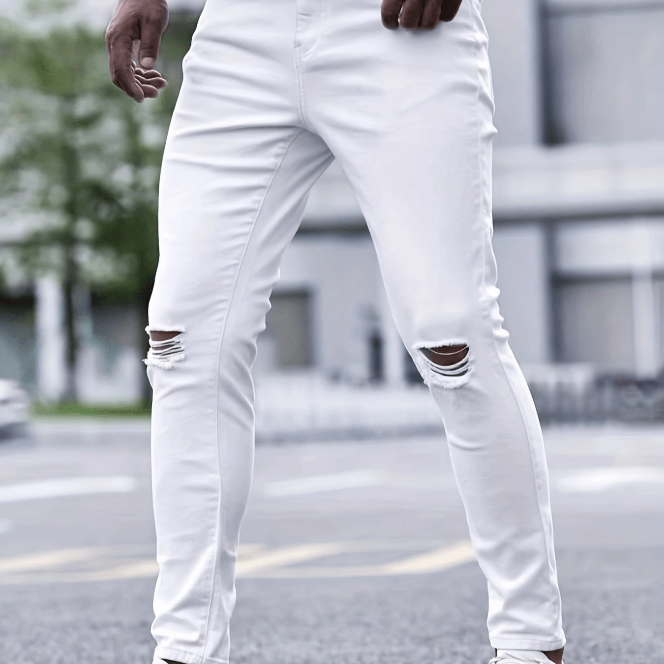 Men's Ripped Skinny Fit Jeans