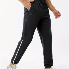 Men's Zipper Pocket Joggers for Summer Activities