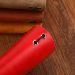 A5 Retro Leather Notepad Strap Diary - 68 Sheets
