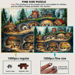 1000pc Enchanted Hobbit Village Fantasy Art Puzzle