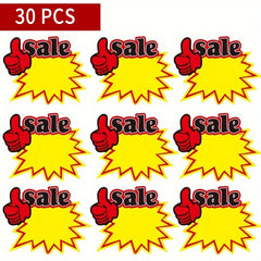 50Pcs Display Signs for Malls & Clothing Promotions