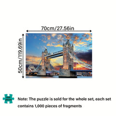 Tower Bridge London Sunset Jigsaw Puzzle 1000pcs