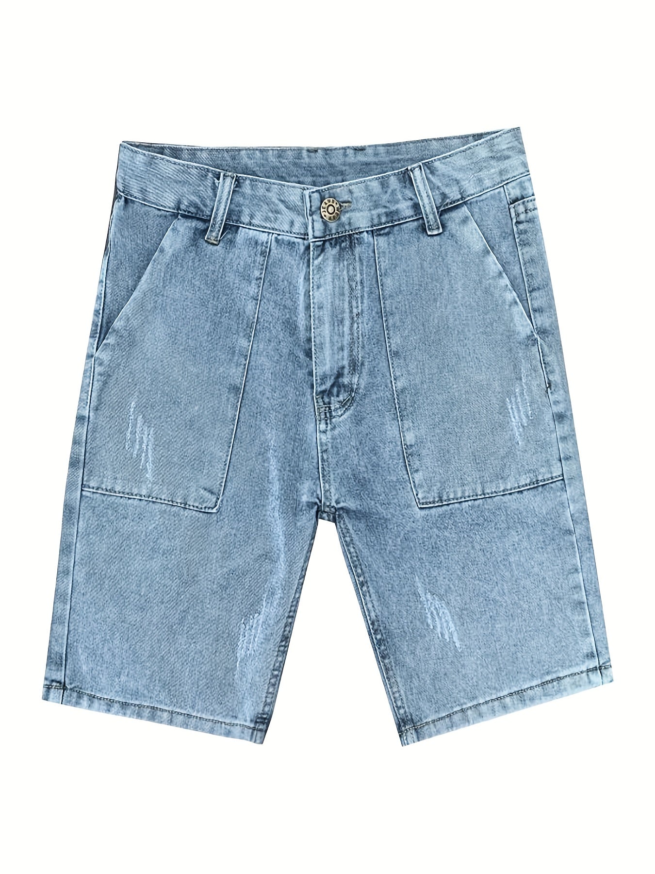 Men's Distressed Denim Shorts for Summer