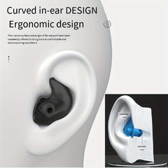 Spiral Silicone Earplugs with Box for Swimmers Divers Surfers