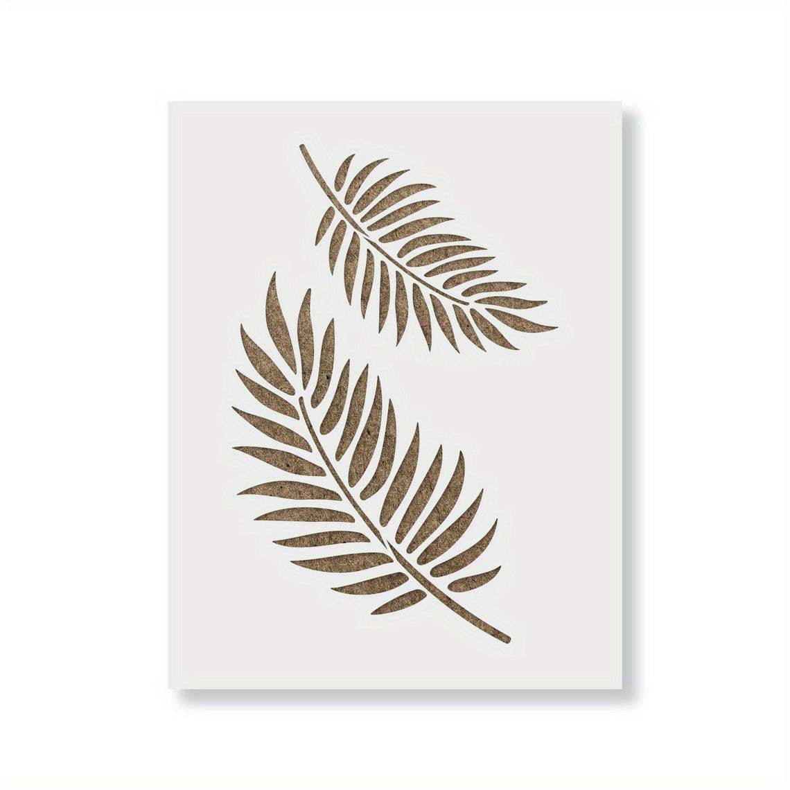 Large Reusable Palm Leaves Wall Stencil - Home Painting Decor